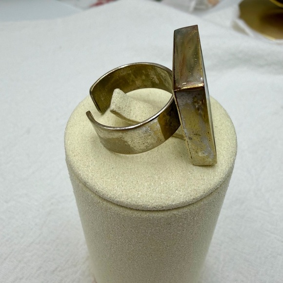 Vintage Boho Resin Ring Dandelion - Picture 2 of 3